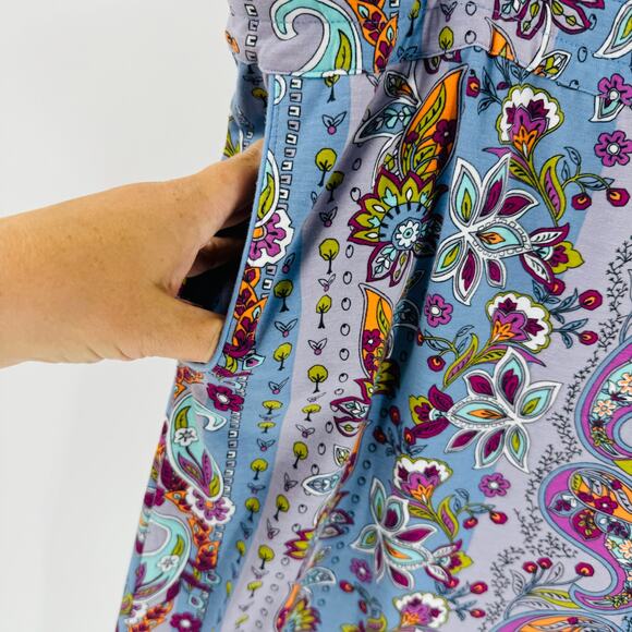 Vera Bradley Floral Blue Pajama Pants - Picture 7 of 9